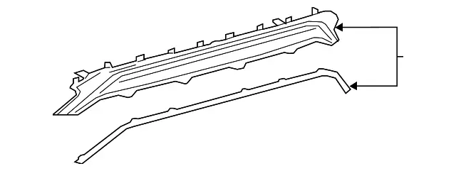 521080E040 - : Ext Sub-Assembly - Rear Bumper Center - F-Sport for Lexus: RX350 Image