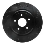 63347035R - : DFC Brake Rotor - Drilled and Slotted - Black for DYNAMIC FRICTION Image