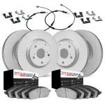 462411845 - : DFC Geospec Rotors with EURO 5000 Ceramic Pads With Hardware and Sensor for DYNAMIC FRICTION Image