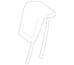 16697058508T36 - Body: Headrest for Mercedes-Benz Image