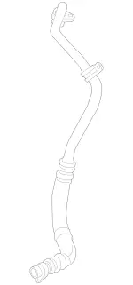 2125001672 - : Oil Line for Mercedes-Benz Image
