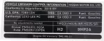 148059HP2A - Body: Emission Label for Nissan: Altima Image