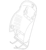 23191005399E38 - Body: Seat Back Panel for Mercedes-Benz Image