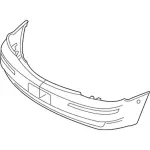 5G1Z17D957BAB - Body: Bumper Cover for Ford: Five Hundred Image