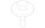 19906736 - Chassis Sheet Metal/Air Intake: Screw for Mercedes-Benz Image