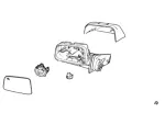 BT4Z17682NA - Body: Power Mirror for Ford: Edge Image