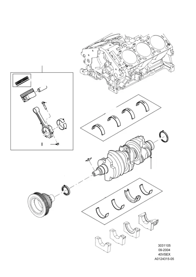 3L2Z6200BA - Engine: Connecting Rod for Ford Image