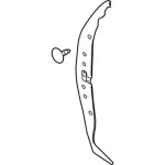 9H6Z16E133A - Body: Rear Insulator for Lincoln: MKZ Image