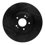 63321038L - : DFC Brake Rotor - Drilled and Slotted - Black for DYNAMIC FRICTION Image