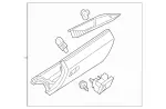 20468000989F45 - Body: Glove Box Door for Mercedes-Benz Image