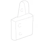 2037300837 - Rear Doors: Hinge for Mercedes-Benz: C230, C240, C280, C32 AMG, C320, C350, C55 AMG Image