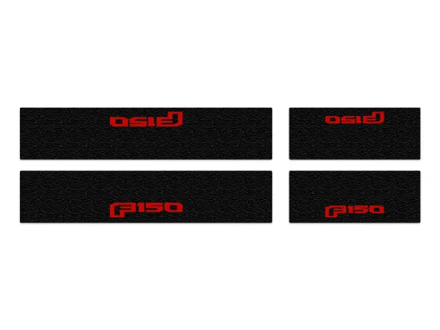 VML3Z99132A08D - Exterior: Red Lettering On Black Texture Door Sill Kit for Ford: F-150 Image