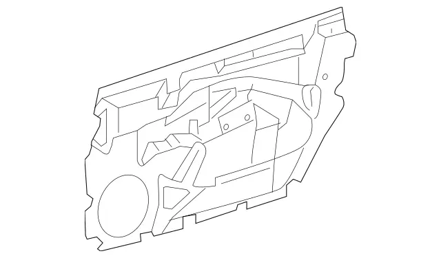 2197200178 - Body: Water Shield for Mercedes-Benz Image
