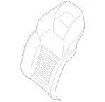 23191007477M49 - Body: Seat Back Cover for Mercedes-Benz Image