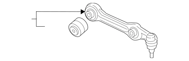 2053305801 - Front Axle: Spring Link for Mercedes-Benz: C400, C43 AMG, C450 AMG, CLS450, E300, E350, E400, E450, E53 AMG, GLC300 Image image