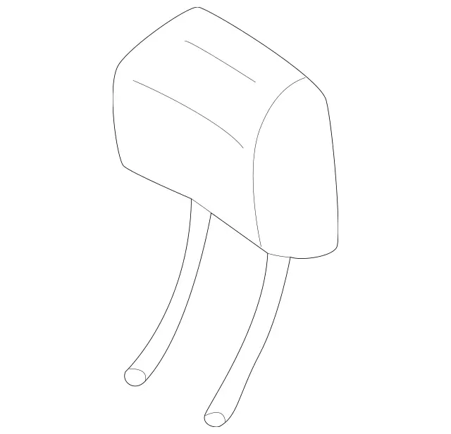 2039708850 - Rear Seat Bench: Head Restraint for Mercedes-Benz: C230, C280, C32 AMG, C350, C55 AMG Image image