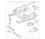 2049107536 - Driver Seat: Height Adjustment for Mercedes-Benz: C250, C300, C350, GLK250, GLK350 Image