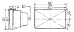 3427011 - : 190 x 132mm H4 Single High/Low Beam Headlamp for Hella Image