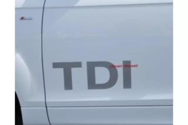 ZAW092594186 - Exterior: TDI Clean Diesel Door Decal for Audi: A3, A3 Quattro, A6 Quattro, A7 Quattro, A8 Quattro, Q5, Q7, S6, S7, S8 Image
