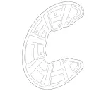 1724230120 - : Cover Plate F Brake Disc for Mercedes-Benz Image