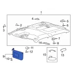 JL3Z1504105CG - Body: Sun-visor for Ford Image