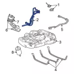 6F2Z9034C - Air &amp; Fuel Delivery: Fuel Tank Filler Neck for Ford: Freestar | Mercury: Monterey Image