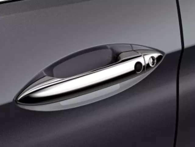 8P48TG7100C - Exterior: 2016 - 2023 Honda Pilot Rear Bumper Applique Black for Honda: Passport, Pilot, Ridgeline Image