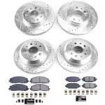 K7939 - : Z23 Daily Driver Carbon-Fiber Ceramic Brake Pad and Drilled &amp; Slotted Rotor Kit for PowerStop Image