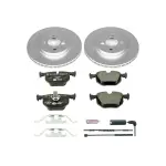 ESK5729 - : Genuine Geomet Coated Rotors, ECE-R90 Brake Pads + Hardware Kit for PowerStop Image