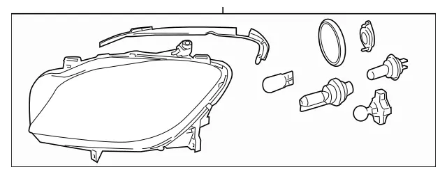 1668205259 - Electrical System: Lamp Unit for Mercedes-Benz: GLE300d, GLE350, GLE400, GLE63 AMG, ML250, ML350, ML400, ML550, ML63 AMG Image image