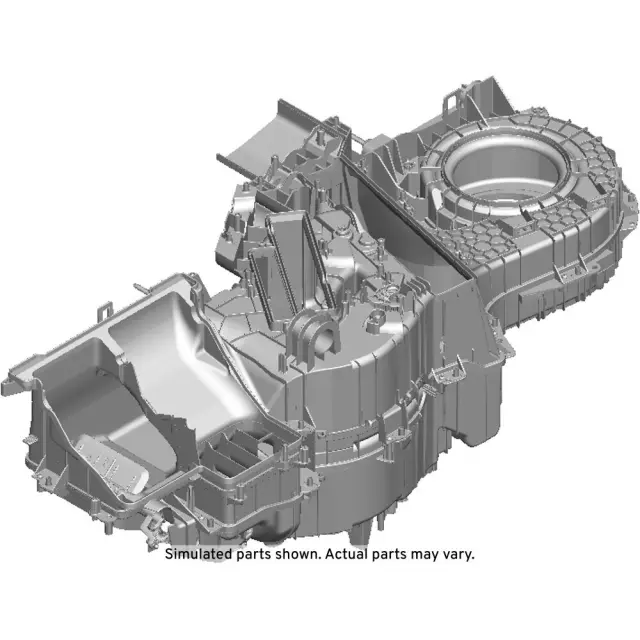 84340792 - : Heater and Air Conditioning Evaporator Case for Cadillac: Escalade, Escalade ESV | Chevrolet: Silverado 1500, Silverado 1500 LD, Silverado 2500 HD, Silverado 3500 HD, Suburban, Suburban 3500 HD, Tahoe | GMC: Sierra 1500, Sierra 1500 Limited, Sierra 2500 HD, Sierra 3500 HD, Yukon, Yukon XL Image