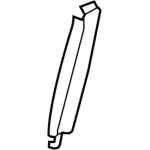 DT1Z5424357BA - Body: Upper Center Pillar Trim for Ford: Transit Connect Image