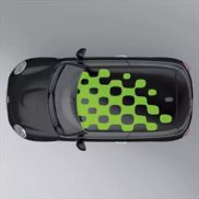 51142359445 - Exterior: Vivid Green Roof Graphic - Black for Mini Image