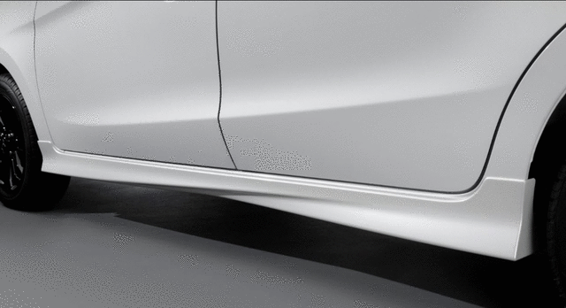 MZ331374 - Exterior: Side Air Dams, White W85 for Mitsubishi: Mirage, Mirage G4 Image