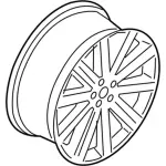 GD9Z1007F - : Wheel, Alloy for Lincoln: Continental Image