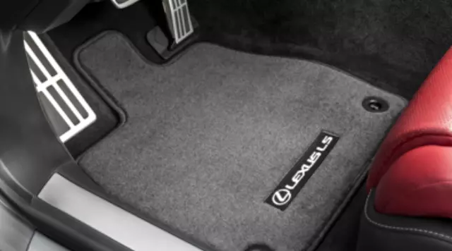 PT9265018020 - Interior: Carpet Floor Mats, Black, W/O Ottoman for Lexus: LC500, LC500h, LS500, LS500h Image