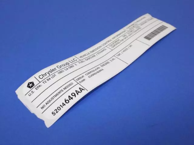 Veci Label Label - Mopar (52014649AA)