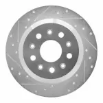 63142041L - : DFC Brake Rotor - Drilled and Slotted - Silver for DYNAMIC FRICTION Image