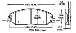 13054258 - : Disc Brake Pad Set for OmniParts Image