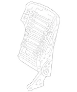 2029104134 - Front Seats: Backrest Frame for Mercedes-Benz Image