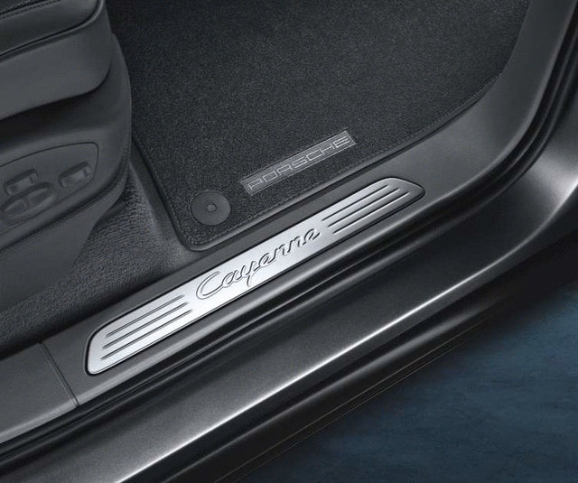 95804480014 - Exterior: 2014-2017 Porsche Cayenne - Door Entry Guards In Stainless Steel for Porsche: Cayenne Image