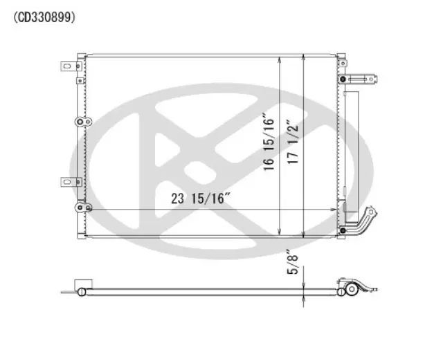 CD330899 - Air Conditioning &amp; Heat: Koyorad A/C Condenser for Koyo Image
