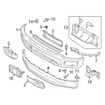 W720791SS5YZ - Body: Trim Cover Pin for Ford Image