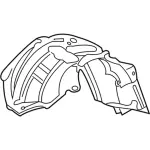 4C3Z16054BA - Body: Fender Liner for Ford: Excursion Image