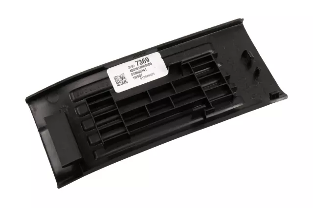 22817369 - : Jet Black Rear Passenger Side Door Sill Garnish Molding for Chevrolet: Silverado 1500, Silverado 1500 LD, Silverado 2500 HD, Silverado 3500 HD | GMC: Sierra 1500, Sierra 1500 Limited, Sierra 2500 HD, Sierra 3500 HD Image