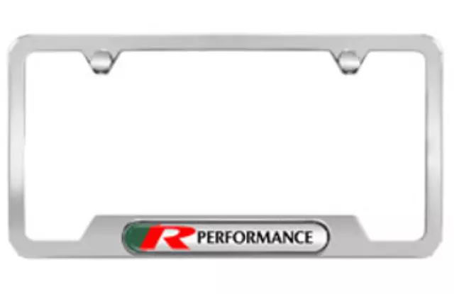 C2C20092 - Exterior: License Plate Frames, R Performance Logo for Jaguar: E-Pace, F-Pace, F-Type, I-Pace, XE, XF, XJ, XK Image