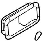 8T4Z7822621AB - Body: Escutcheon for FORD Image