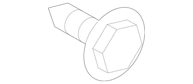 9908411 - Substructure: Pan Head Screw for Mercedes-Benz: Maybach S550, Maybach S560, Maybach S600, Maybach S650, S450, S550, S550e, S560, S600, S63 AMG, S65 AMG Image image