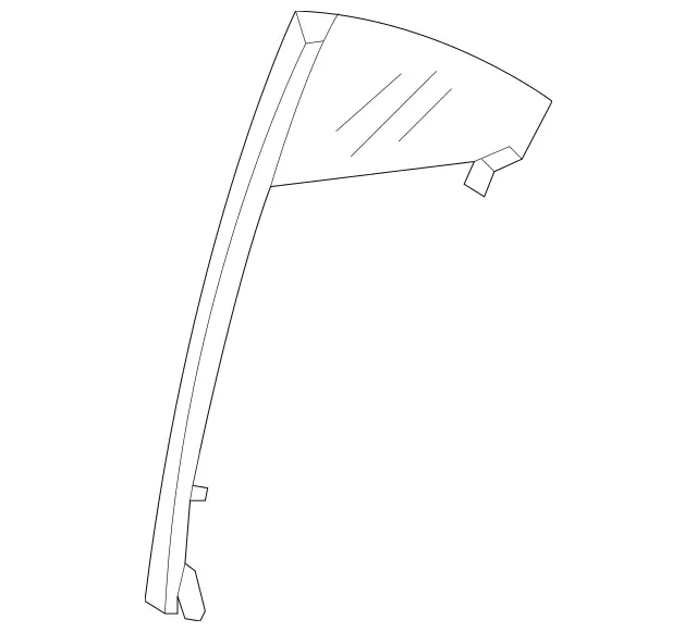 2197301455 - Rear Doors: Window for Mercedes-Benz: CLS500, CLS55 AMG, CLS550, CLS63 AMG Image image