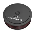 120220 - : GM Muscle Series Air Cleaner - Satin Black Machined for Holley Image